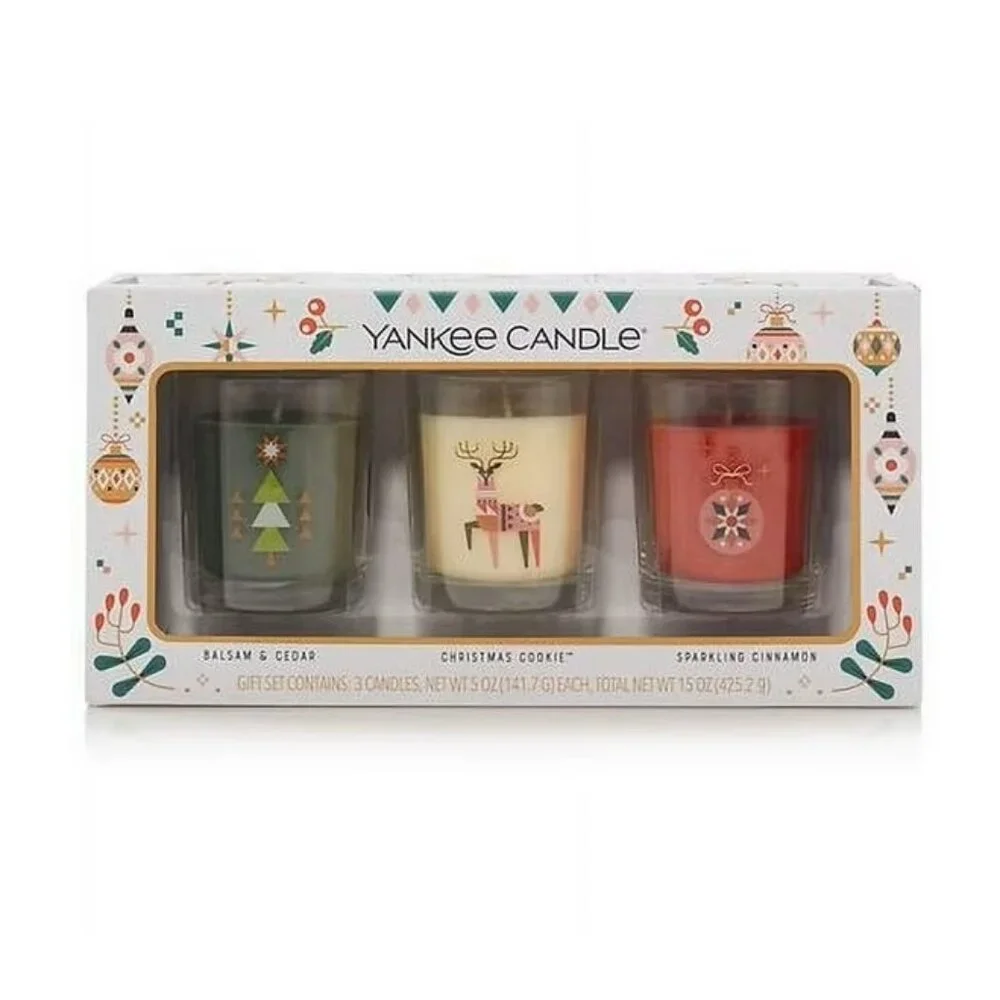 Yankee Candle Holiday Candle Set - 5.0 oz x 3 pack